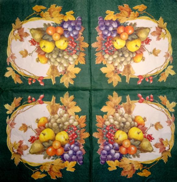086 Grapes - 3-ply - 35x35 cm